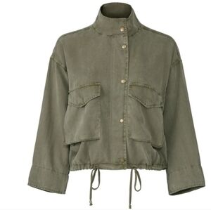 Splendid Wilder Tencel Cropped Military Jacket